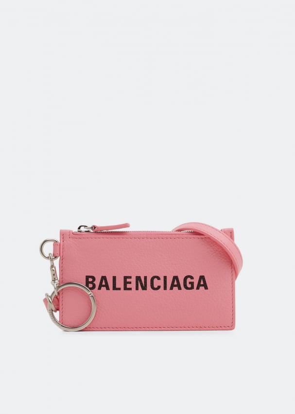 цена Картхолдер BALENCIAGA Cash cardholder, розовый