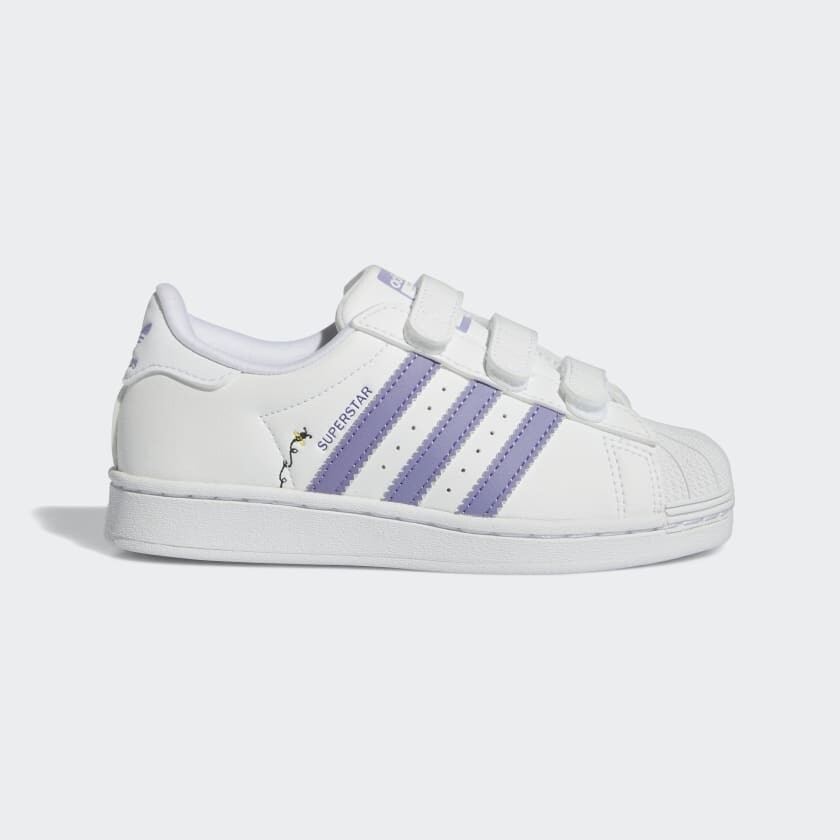 

Кроссовки Adidas Superstar, белый/фиолетовый
