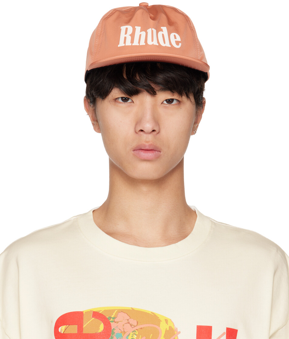 

Оранжевая кепка с логотипом Rhude
