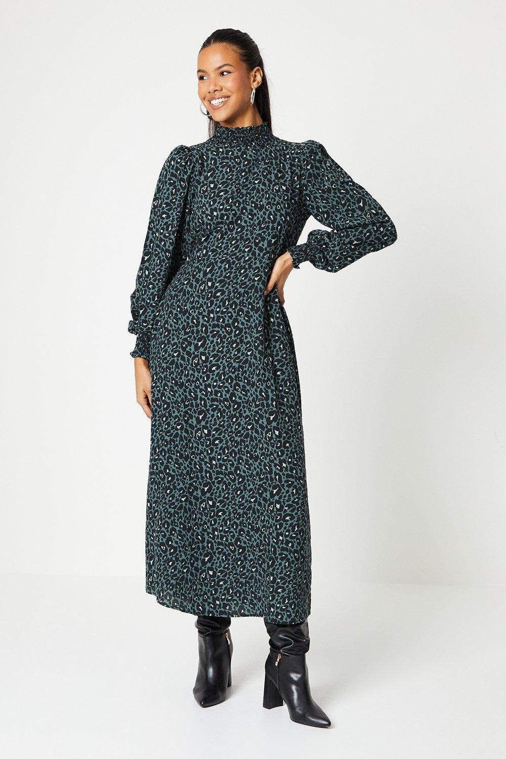

Платье миди с присборенными манжетами Tall Animal Dorothy Perkins, мультиколор