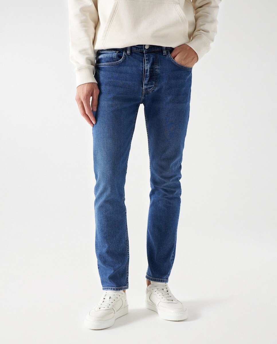 

Прямые мужские джинсы синего цвета Salsa Jeans, синий
