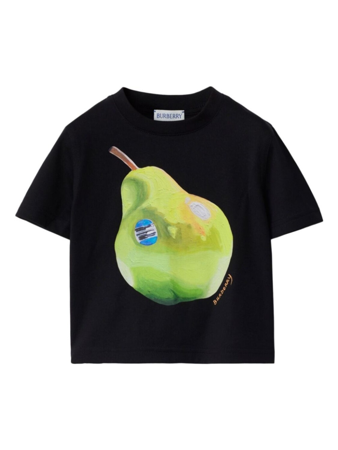 

Футболка с принтом Burberry Kids, черный