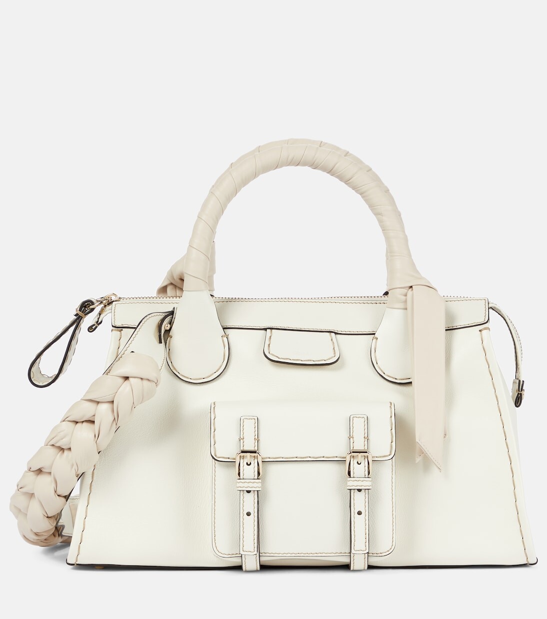 

Chloé for mytheresa – плетеная кожаная сумка-тоут edith среднего размера Chloé, белый