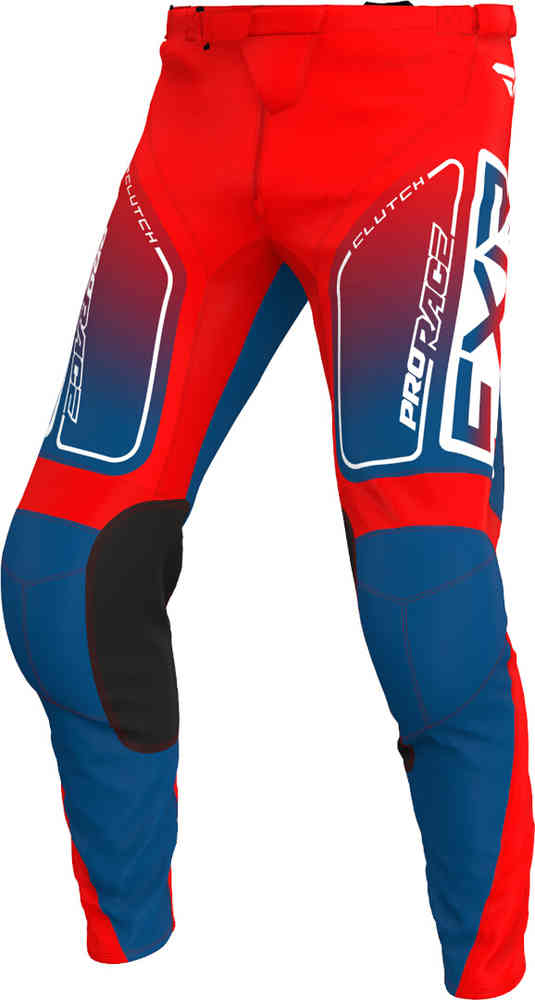 Брюки для мотокросса Clutch 2024 FXR, красный/темно-синий брюки fxr clutch pro 2023 для мотокросса брюки черный темно серый
