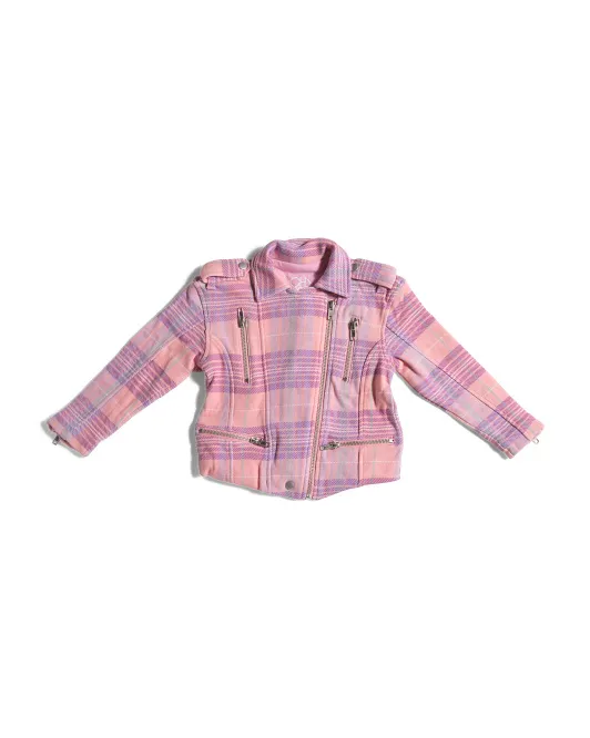

Мотоциклетная куртка из хлопкового флиса для девочек Chaser, цвет Plaid
