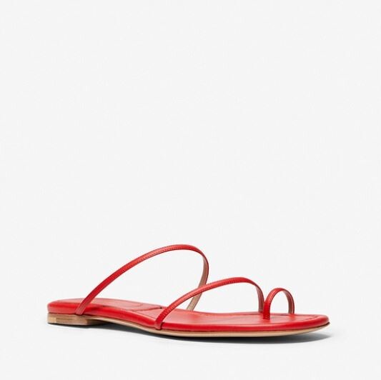 

Сандалии Michael Kors Patti Leather Slide, красный