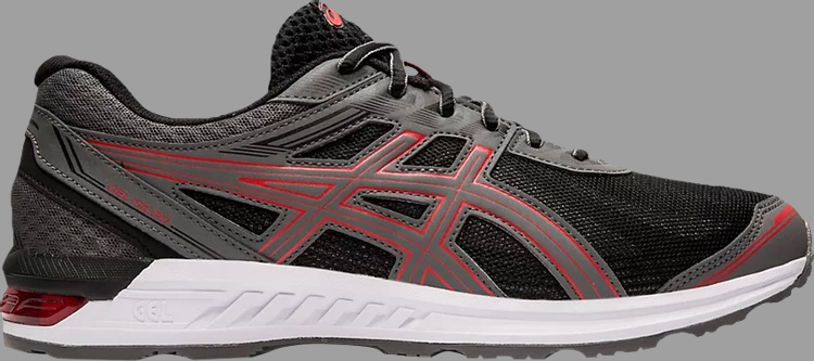 Кроссовки gel sileo 'black flash coral' Asics, черный - фото