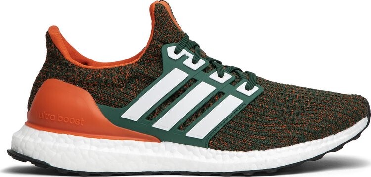 

Кроссовки Adidas UltraBoost 4.0 'Miami Hurricanes', зеленый