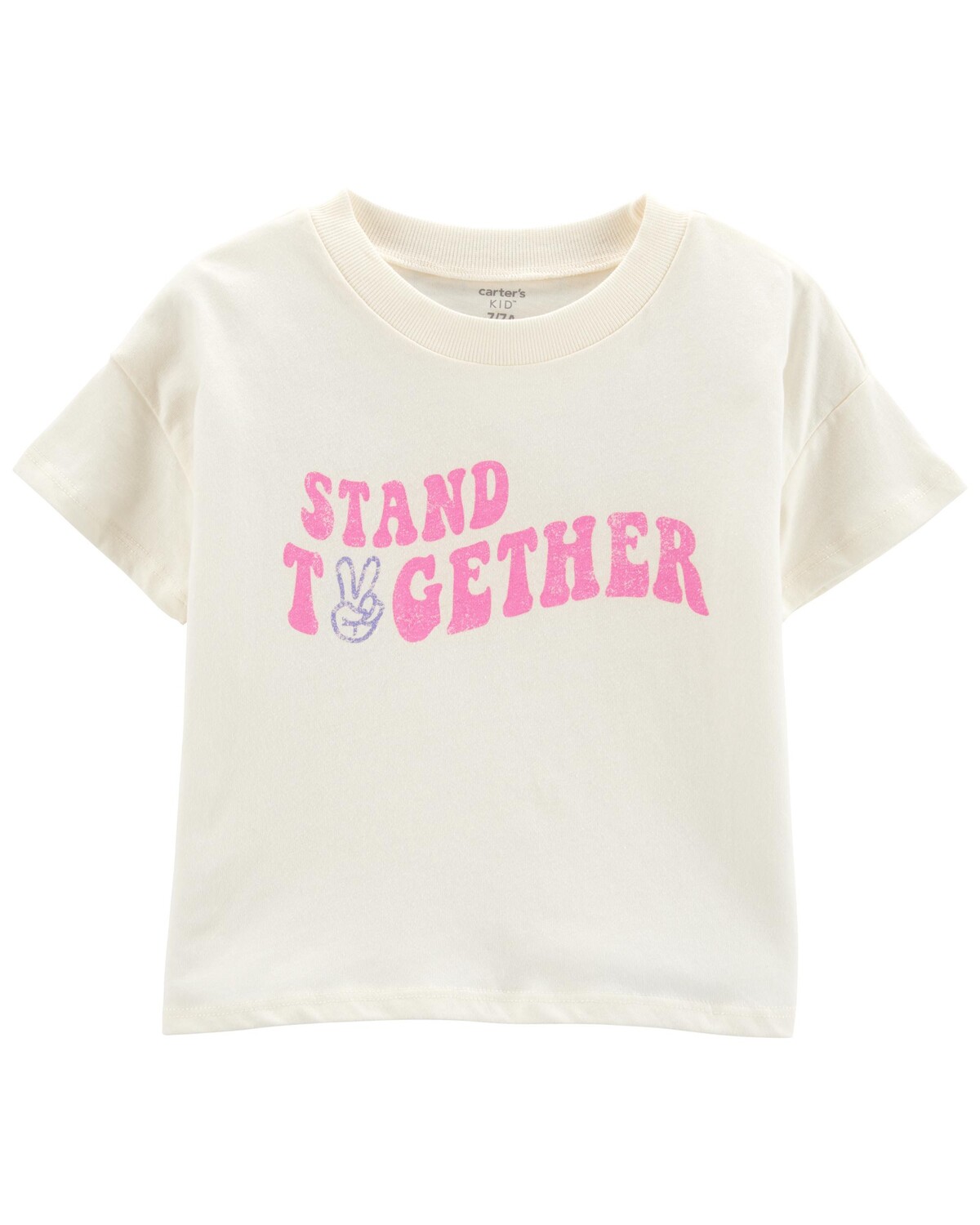 

Укороченная футболка Kid Stand Together Carter's, белый