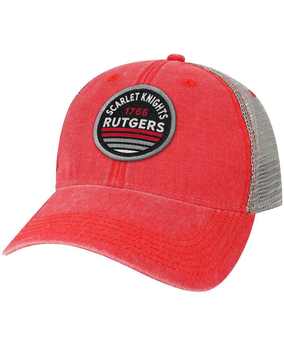 

Мужская кепка Scarlet Rutgers Scarlet Knights Sunset Dashboard Trucker Snapback Legacy Athletic