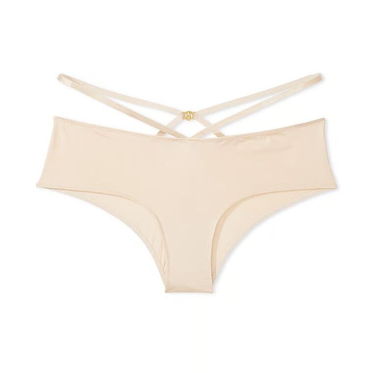 

Трусы Victoria's Secret Icon Very Sexy Strappy Detail Lace Cheeky, кремовый