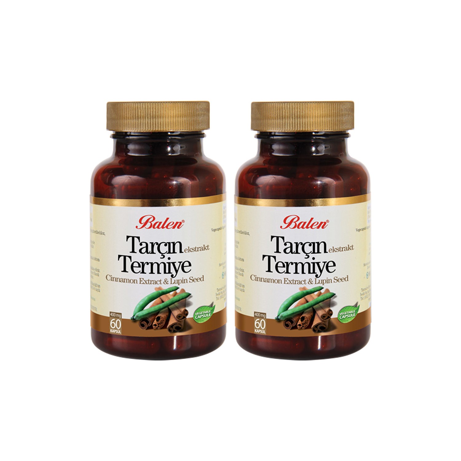 Пищевая добавка Balen Tarcin & Thermiye 400 мг, 2 упаковки по 60 капсул цена и фото