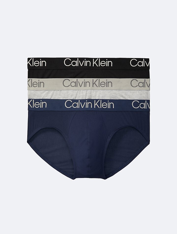 

Ультрамягкие модные трусы из 3 комплектов Calvin Klein, черный