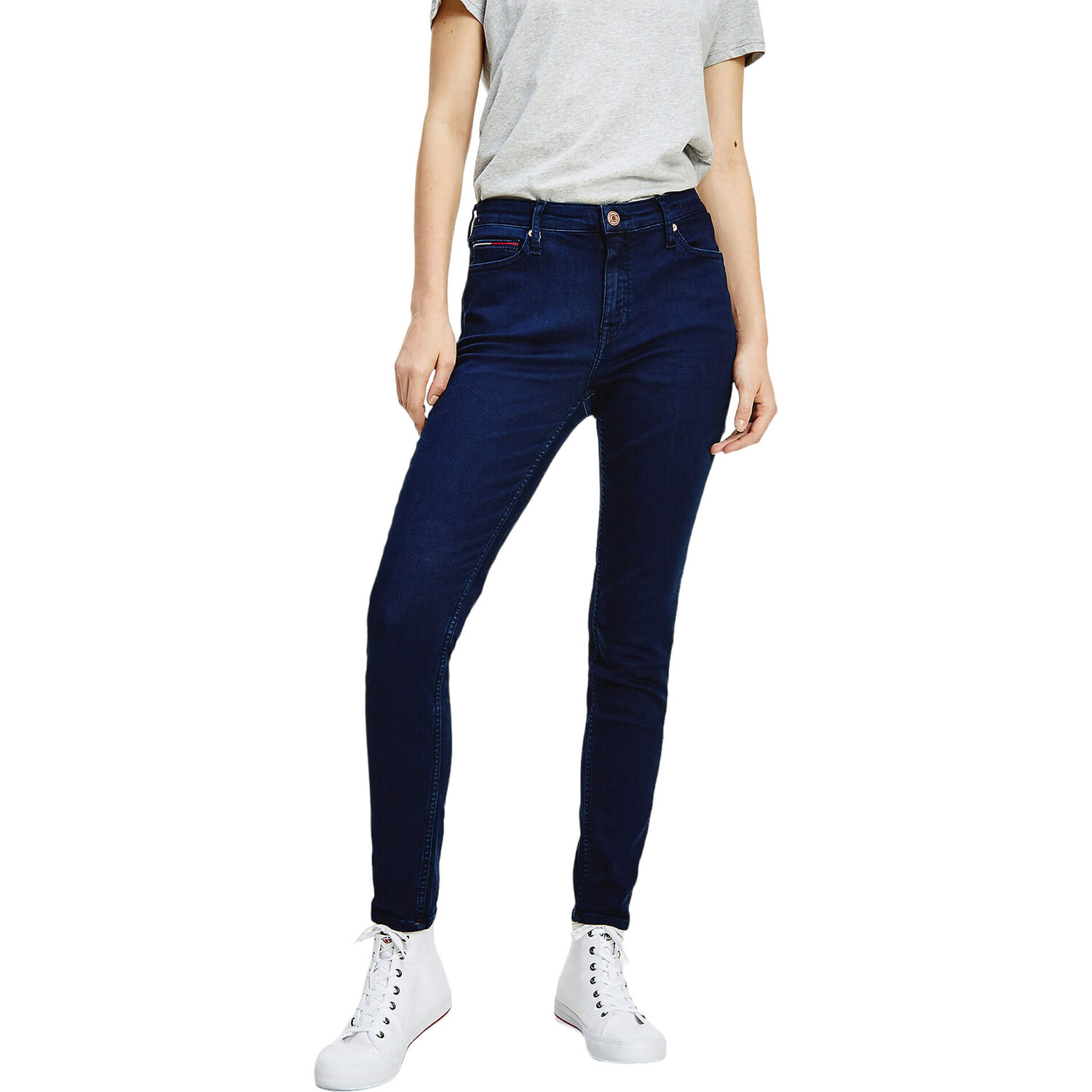 

Джинсы Tommy Jeans by Tommy Hilfiger Deep Wash Skinny Fit, темно-синий