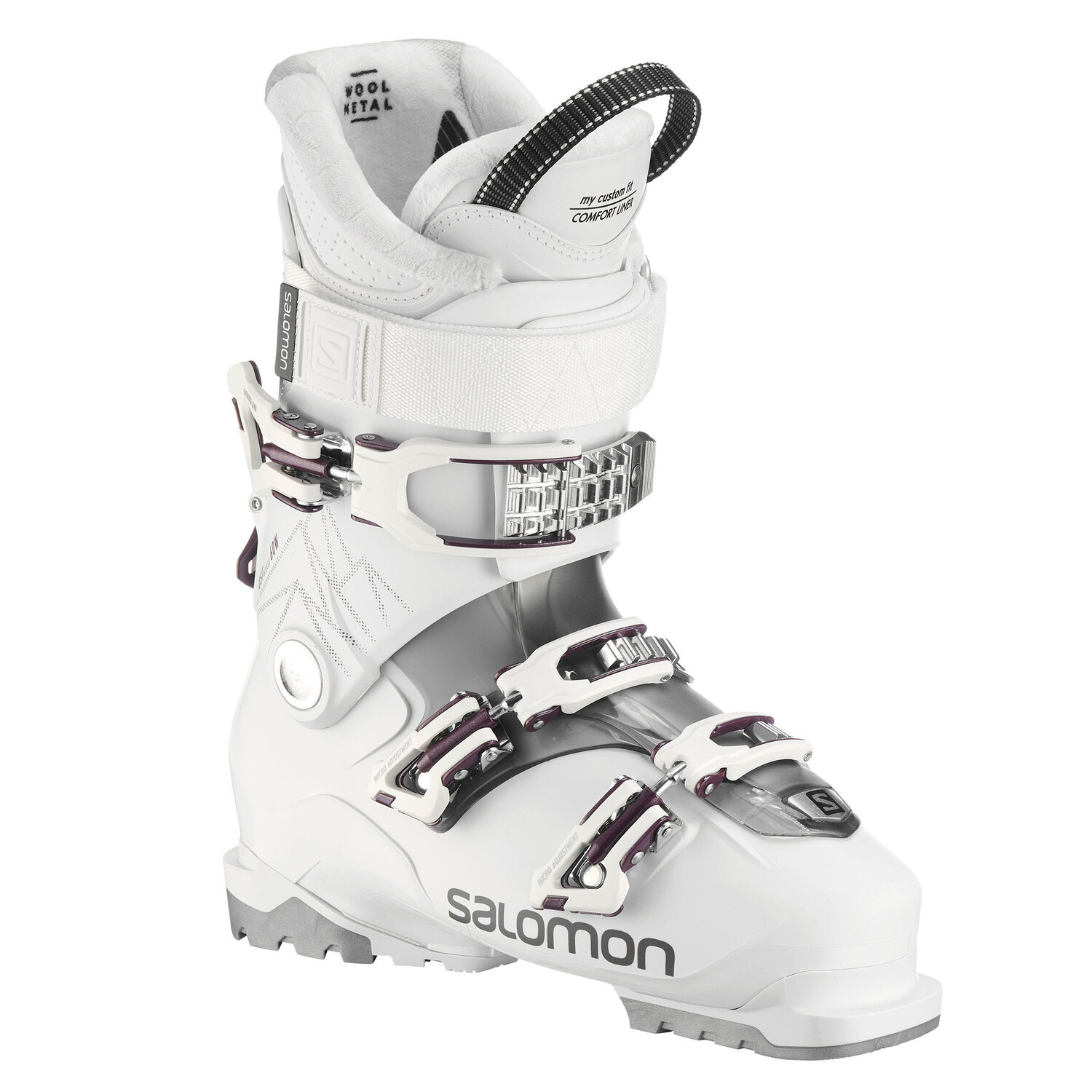 

Ботинки лыжные Salomon женские, белый