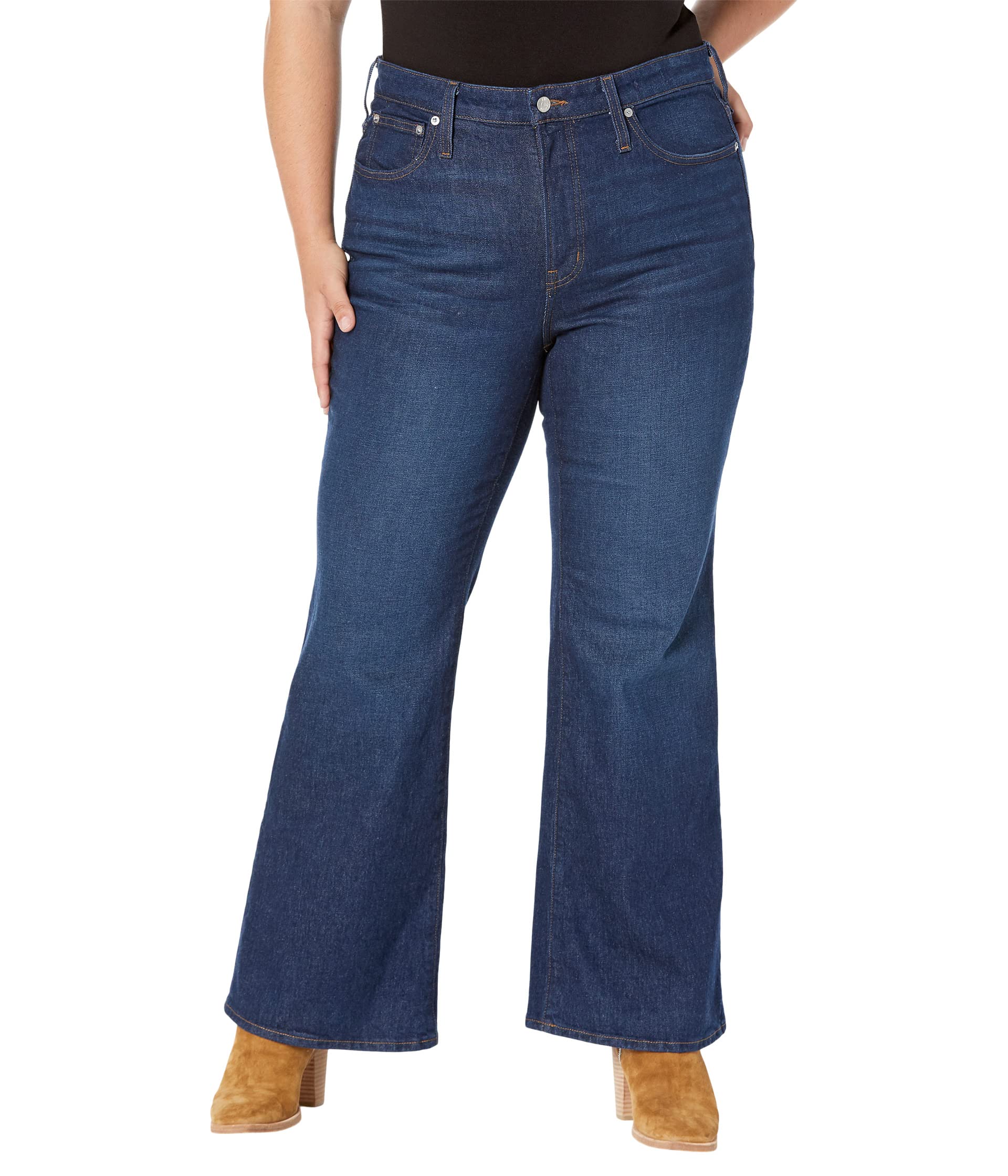 Джинсы Madewell, The Plus Perfect Vintage Flare Jean in Beaucourt Wash