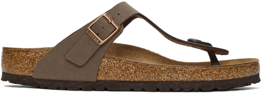 

Коричневые сандалии Birko-Flor Gizeh Birkenstock