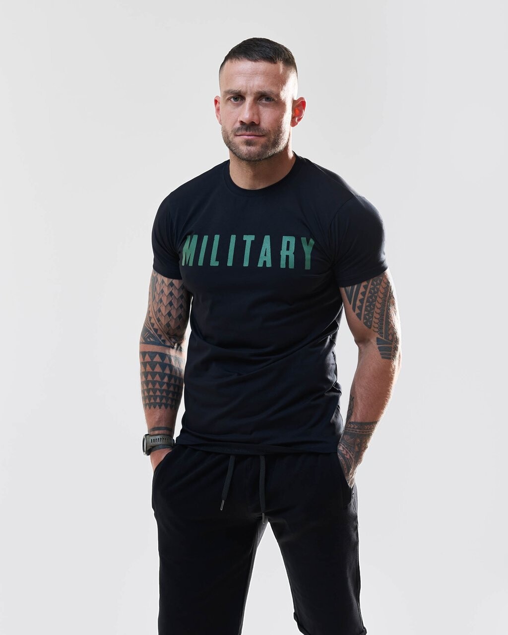 

Футболка с принтом Military Gymwear, черный