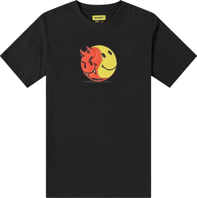 

Футболка Market Smiley Good And Evil Tee 'Black', черный