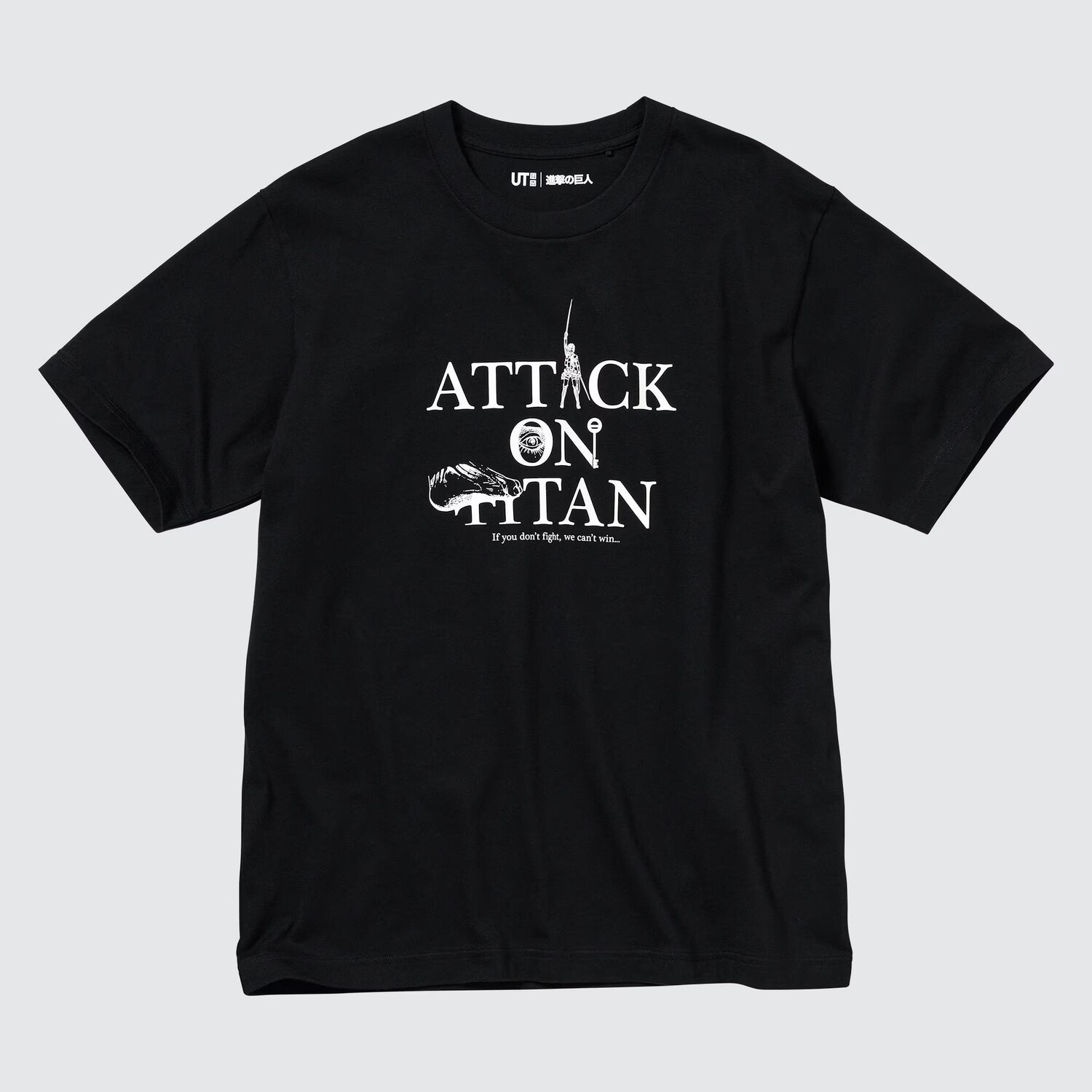 

Футболка Uniqlo UT Attack on Titan Logo, черный