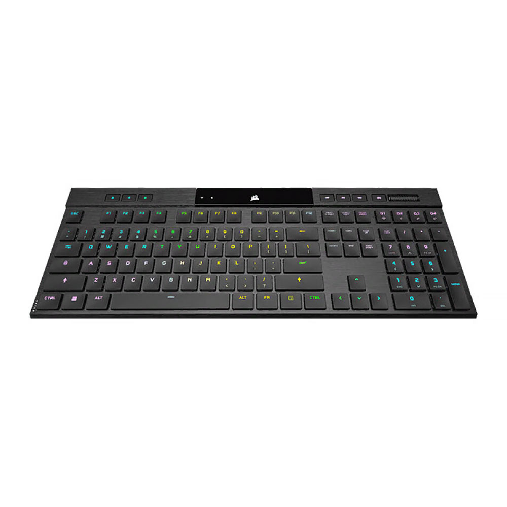 Игровая клавиатура Corsair K100 RGB AIR, беспроводная, механическая, CHERRY MX Ultra Low Profile, чёрный цена и фото