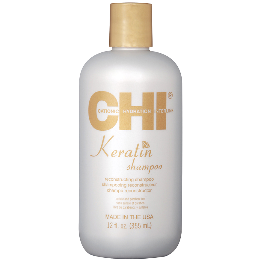 Chi Keratin восстанавливающий шампунь для волос, 355 мл