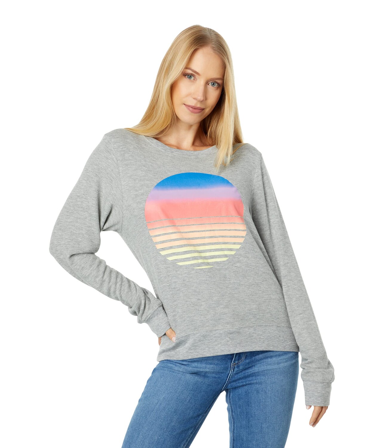 

Толстовка Wildfox, Sunset Baggy Beach Sweatshirt, Серый