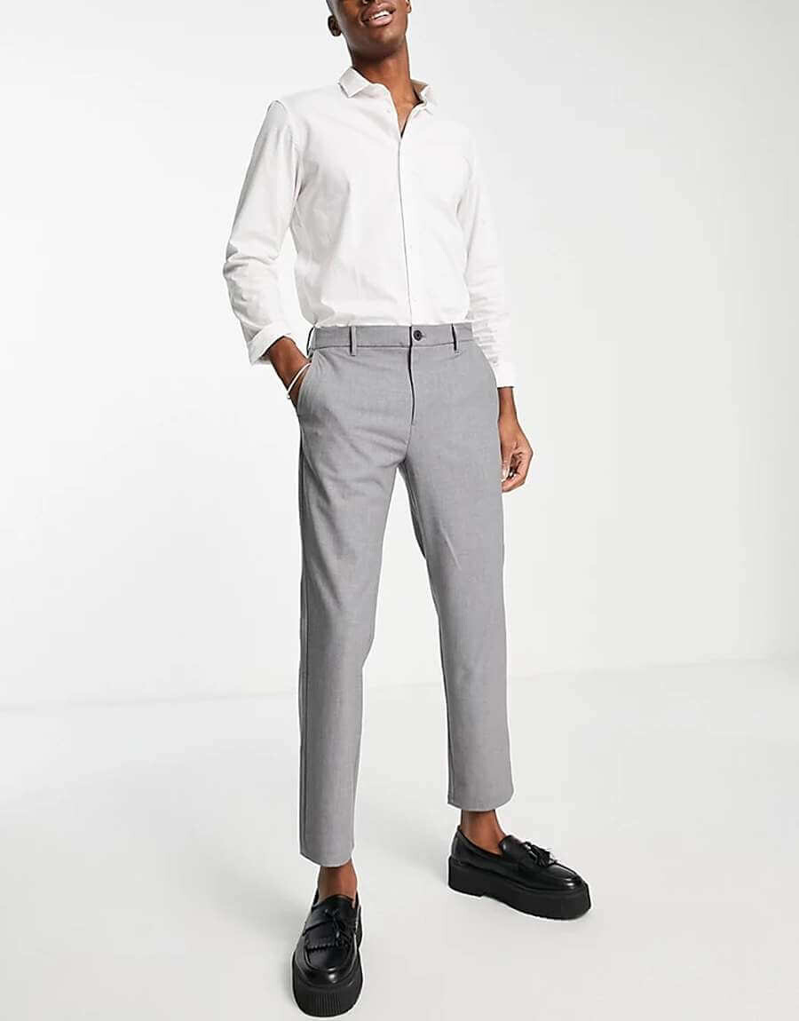 

Брюки Pull&Bear Slim Smart, серый