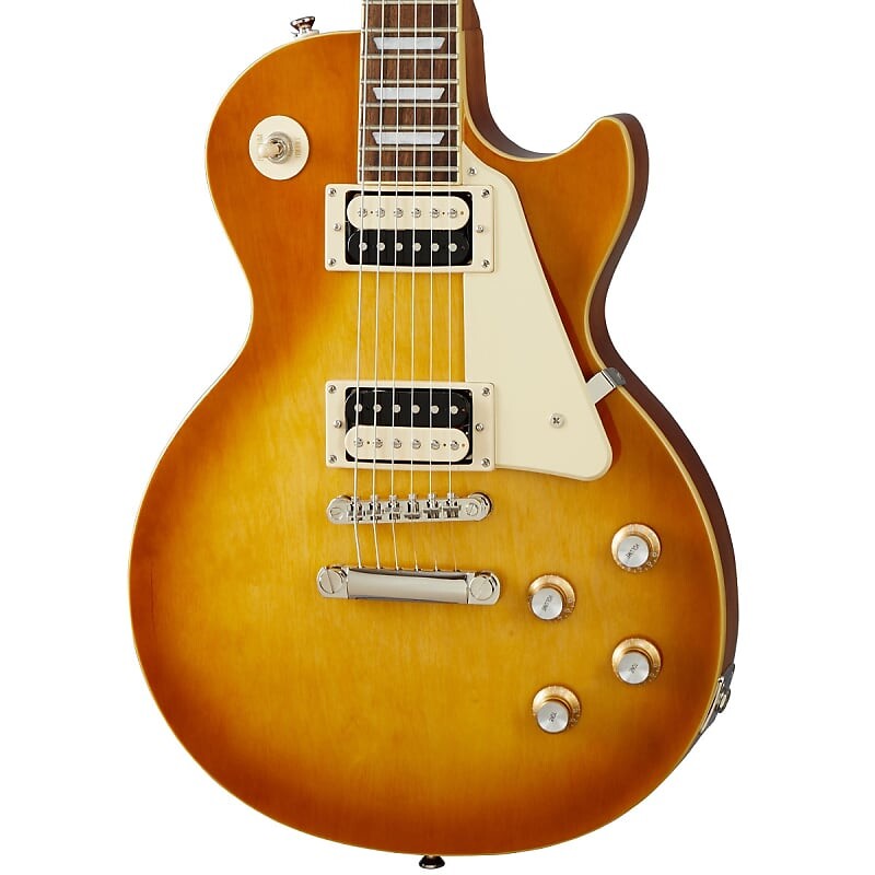 Классическая электрогитара Epiphone Les Paul в цвете Honey Burst EILOHBNH1