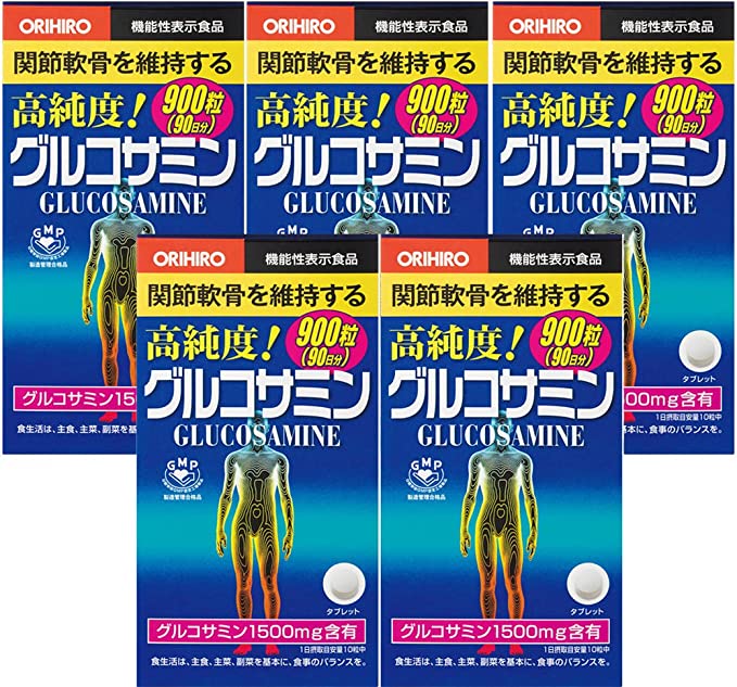 Набор пищевых добавок Orihiro, 5 упаковок, 900 таблеток набор пищевых добавок dhc 5 упаковок 120 капсул