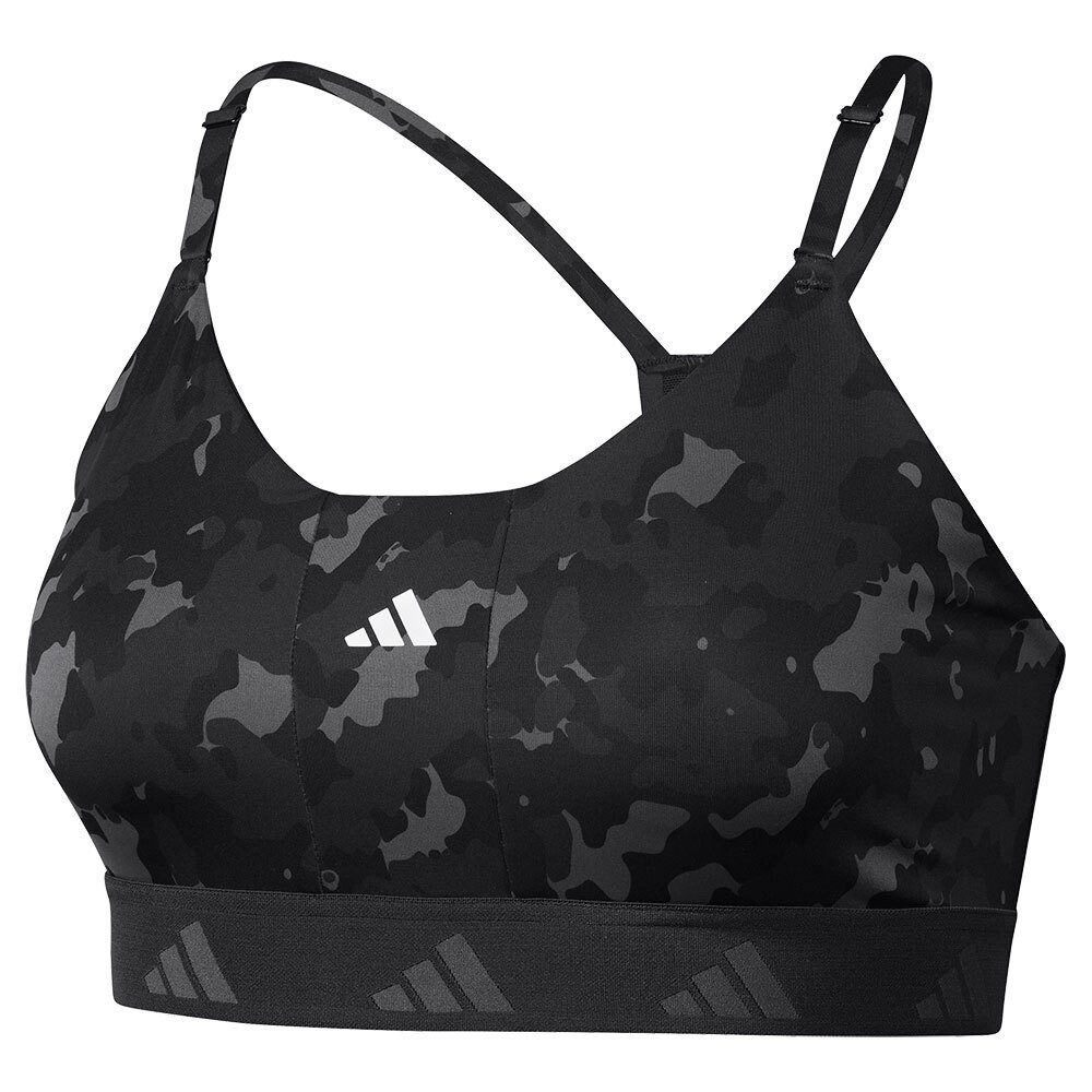 

Спортивный бюстгальтер adidas Aeroreact Light-Support Techfit, черный
