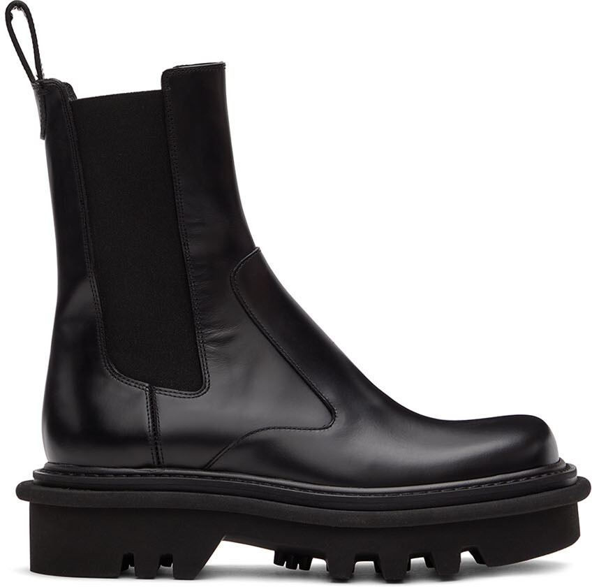 

Черные кожаные ботинки челси Dries Van Noten