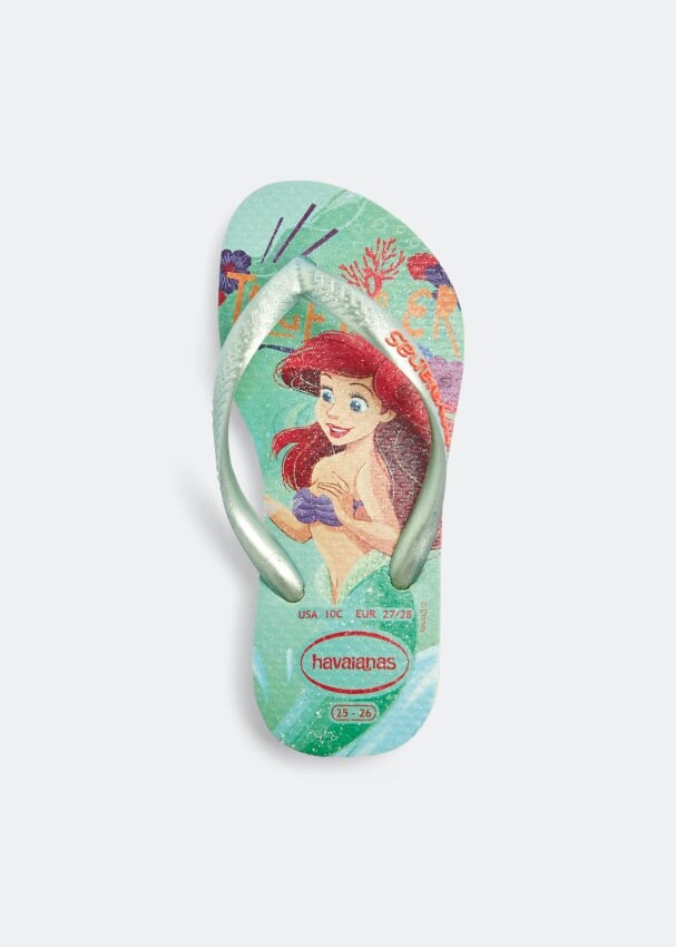 Шлепанцы HAVAIANAS Princess flip flops, зеленый