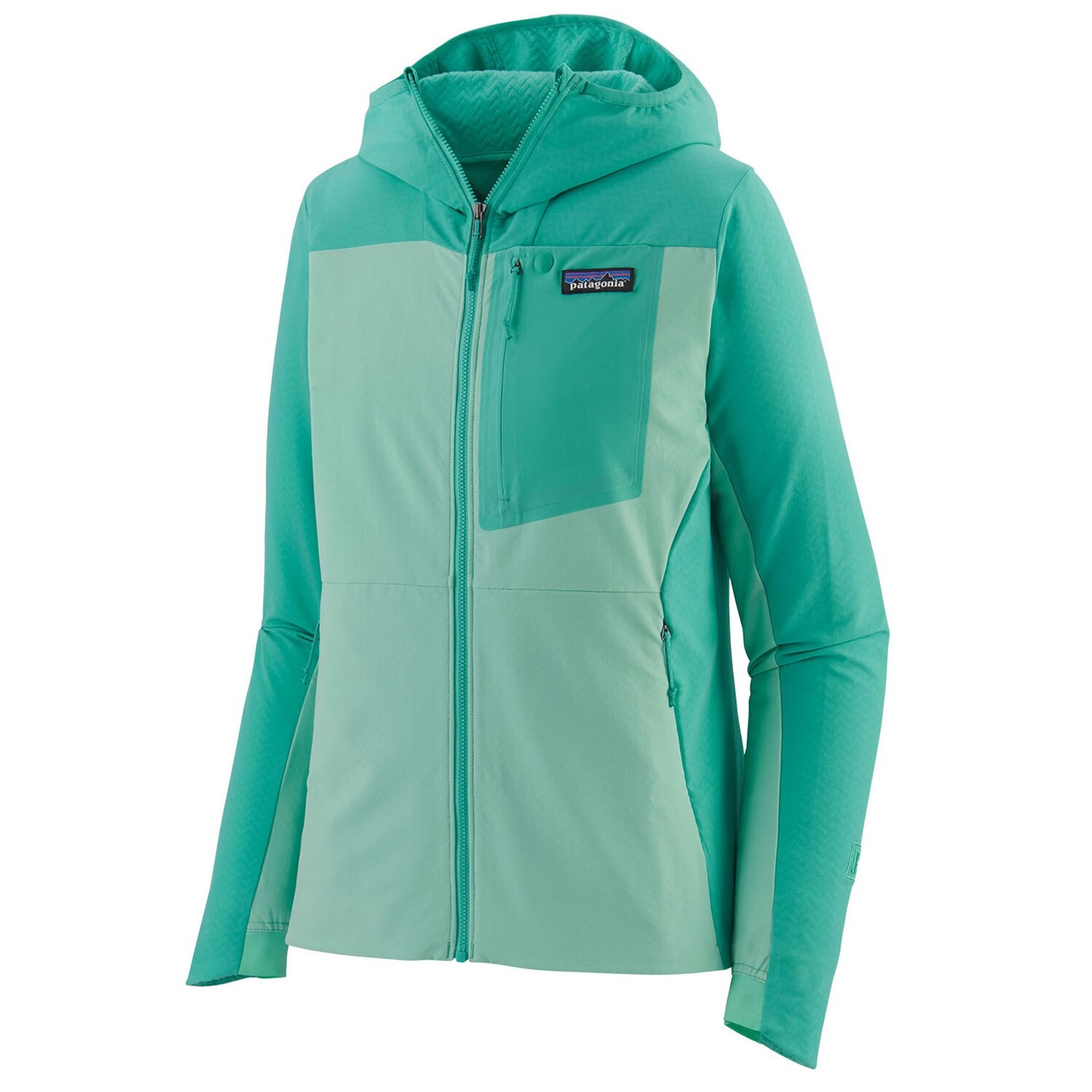 

Толстовка Patagonia R1 CrossStrata, зеленый