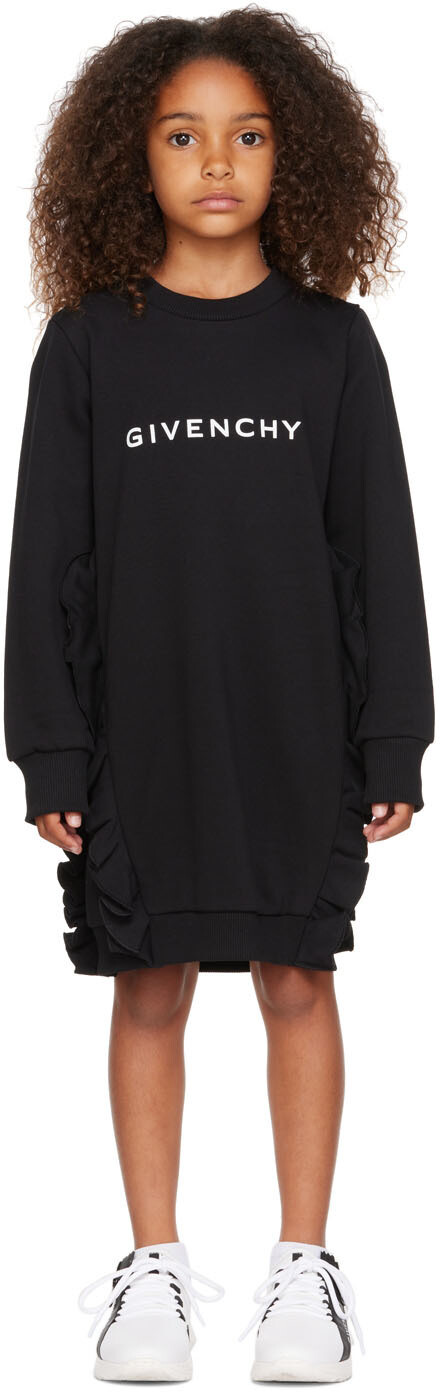 

Детское черное платье с оборками Givenchy