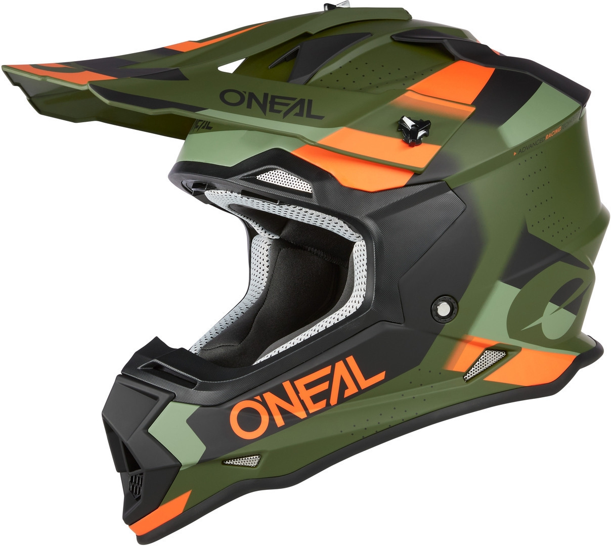 Шлем Oneal 2Series Spyde V23 для мотокросса, зеленый/черный/желто-красный цена и фото