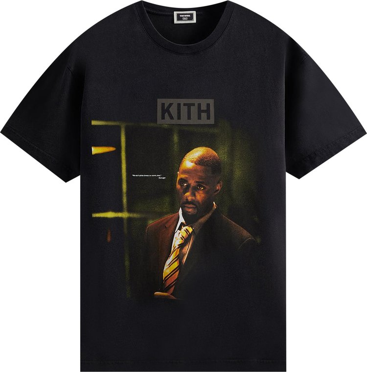 Футболка Kith For The Wire Stringer Vintage Tee 'Black', черный - фото