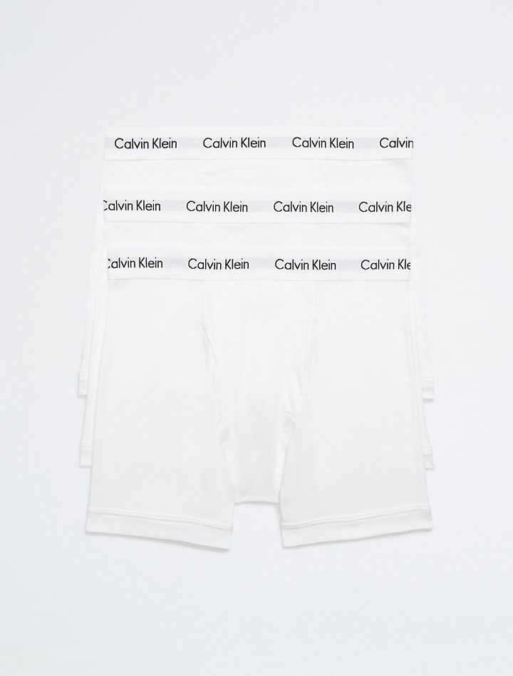 Комплект из 3 трусов-боксеров из хлопка стрейч Calvin Klein, белый