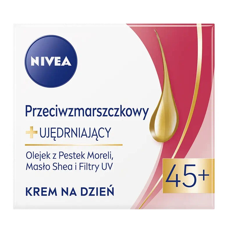 

Nivea Дневной крем против морщин + укрепляющий SPF15 45+ 50мл