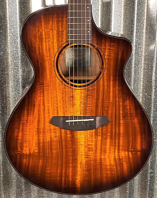 

Акустическая электрогитара Breedlove Pursuit Exotic S Concert Edgeburst CE Koa PSCN44CEKOKO #5507 Pursuit Exotic S Concert CE