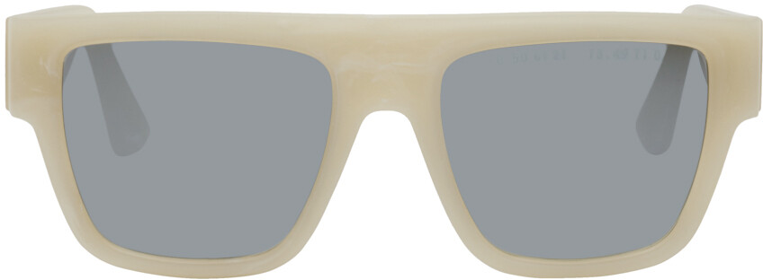 

Бежевые высокие солнцезащитные очки Type 01 Limited Edition Clean Waves