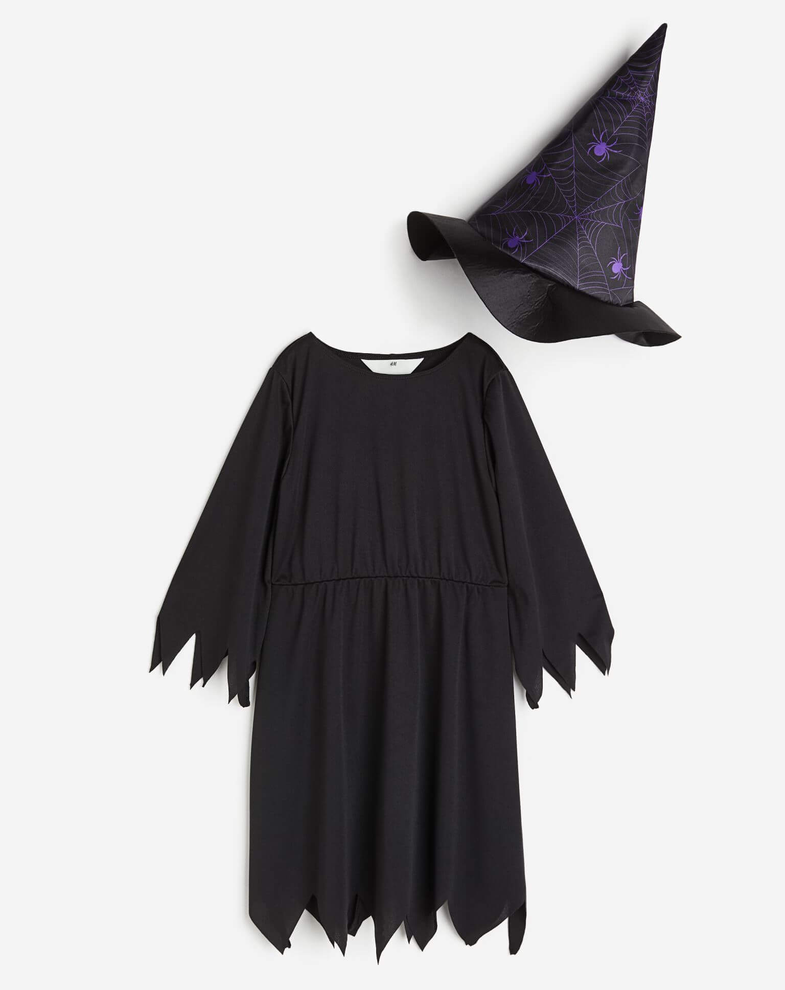Карнавальный костюм H&M Spiders Witch, черный/фиолетовый фотографии