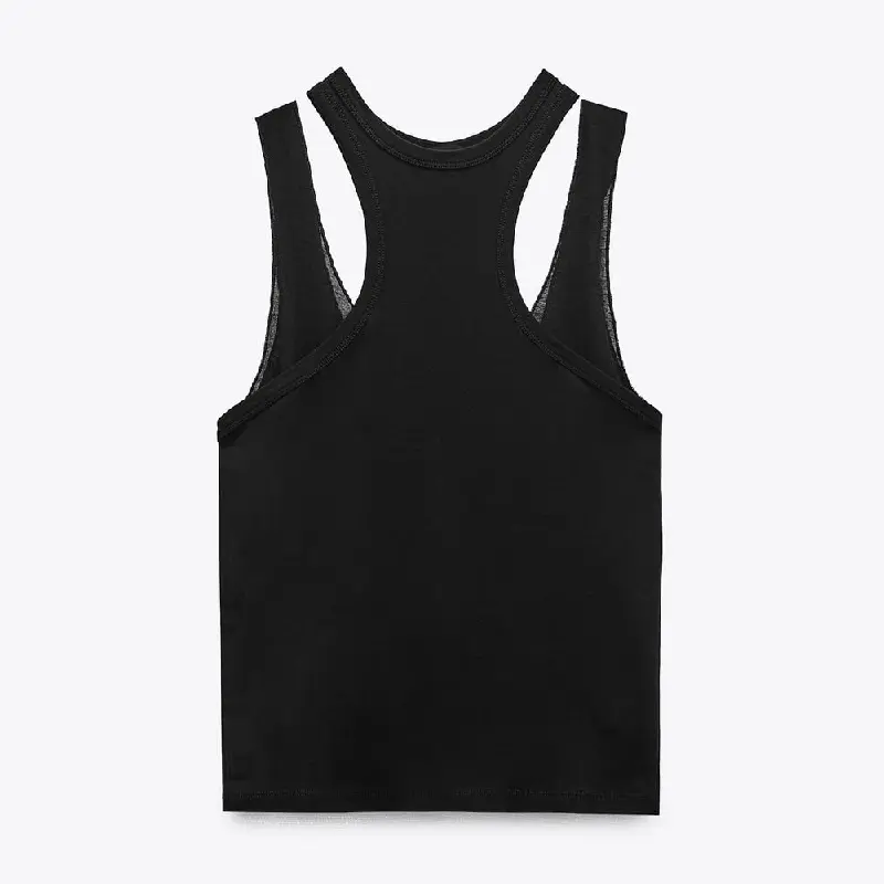 

Топ Zara Double Layer, черный