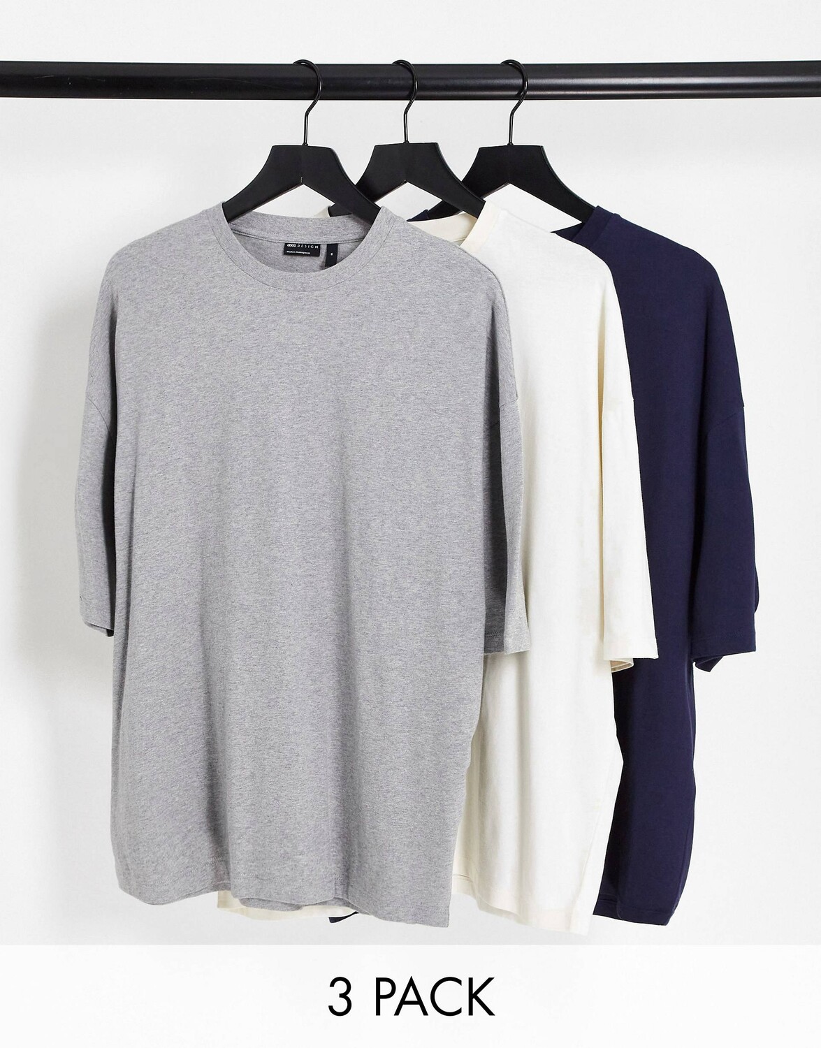 

Набор из 3 футболок оверсайз ASOS DESIGN