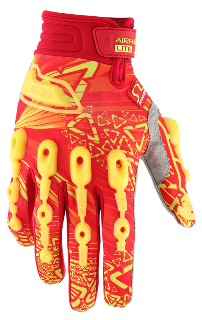 Перчатки Leatt AirFlex Lite, желто-красные красные перчатки