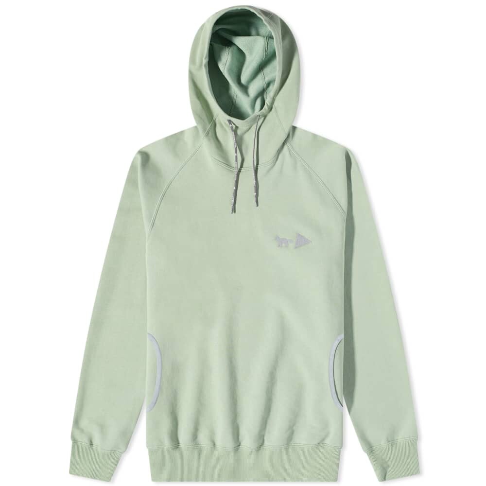 

Толстовка and wander x Maison Kitsuné Hoody, Зеленый
