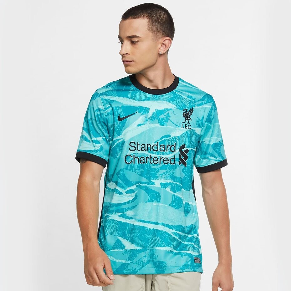 

Футболка Nike Liverpool, бирюзовый/черный