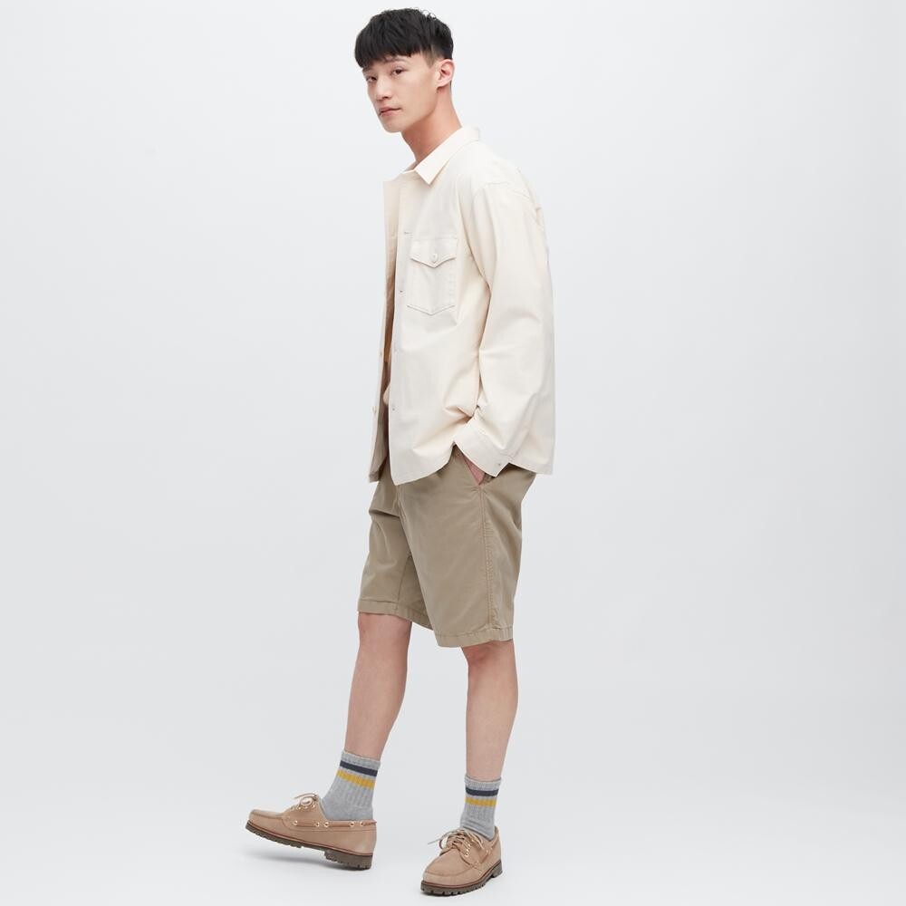 

Шорты хлопковые Uniqlo, бежевый