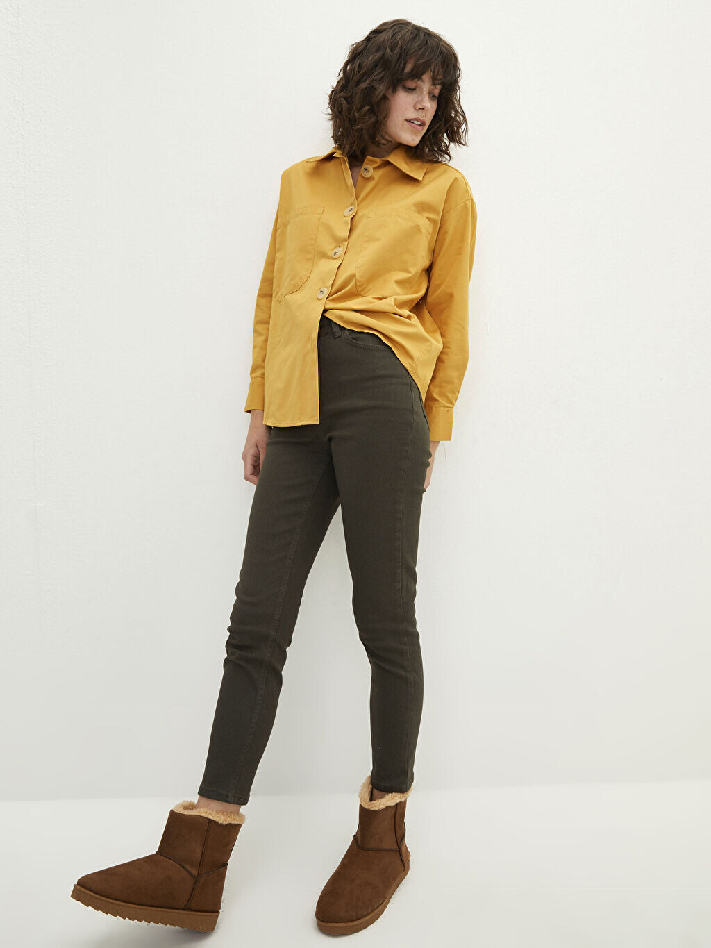 

Зауженные женские джинсы Rodeo с высокой талией и карманами LCW Jeans