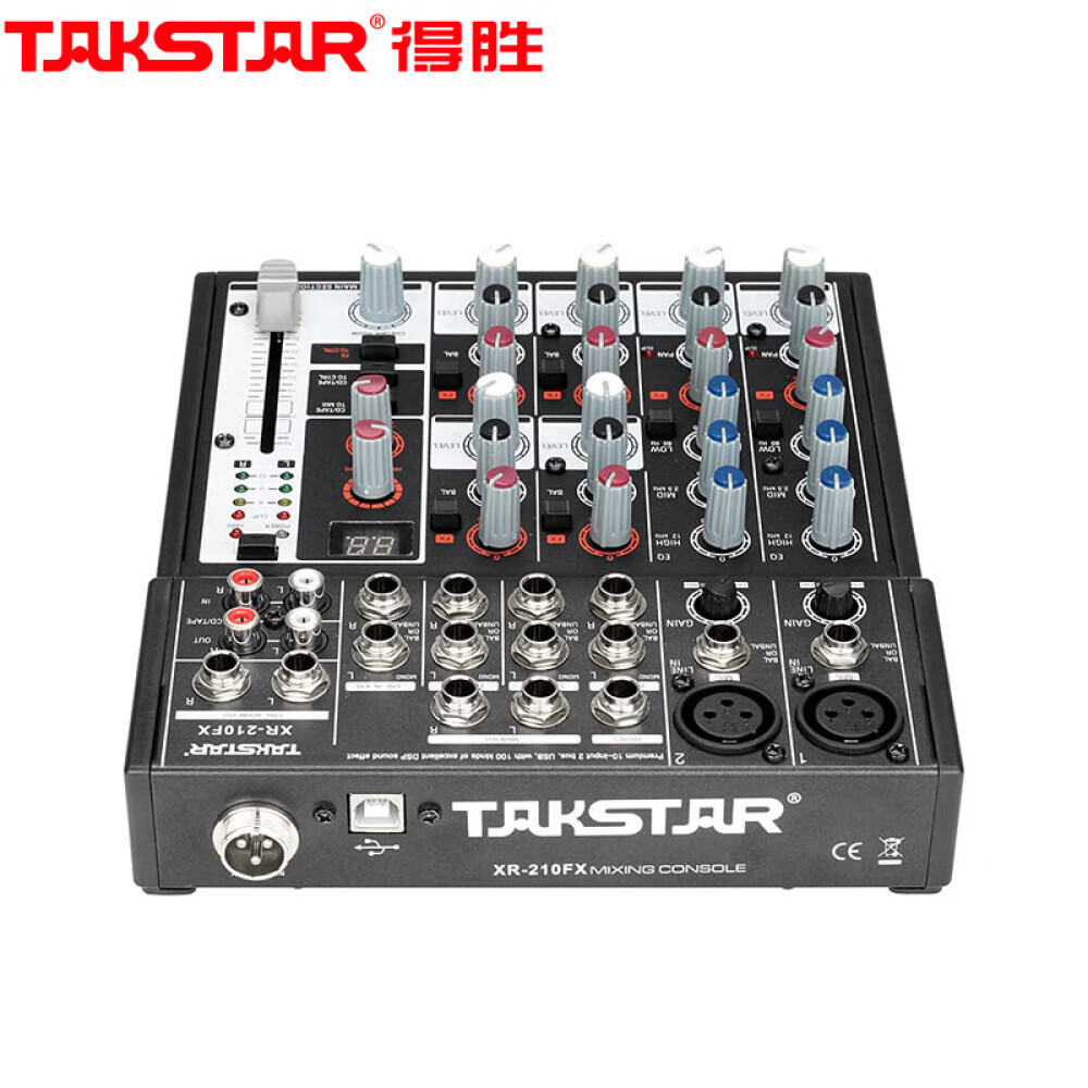 

Микшер профессиональный Takstar XR-210FX 10-канальный с эффектом